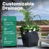 image:imageStep2 Tremont Tall Square Tapered Planter 28 in Resin Planter SelfWatering Dark CedarOnyx Black