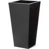 image:imageStep2 Tremont Tall Square Tapered Planter 28 in Resin Planter SelfWatering Dark CedarOnyx Black