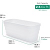 image:imageStep2 Wave Trough Planter Large Planters for Outdoor Plants Gardening and Flower Pot for Patio or Porch Efficient Drainage Durable Plastic Black 2PackWhite