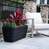 image:imageStep2 Wave Trough Planter Large Planters for Outdoor Plants Gardening and Flower Pot for Patio or Porch Efficient Drainage Durable Plastic Black 2PackBlack