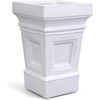 image:imageStep2 Atherton Square Planter Large Planters for Outdoor Plants Gardening and Flower Pot for Patio or Porch Efficient Drainage Durable Plastic Classic WhiteClassic White