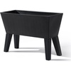 image:imageStep2 Tremont Raised Planter Large Resin Planter for Outdoor Plants SelfWatering Black
