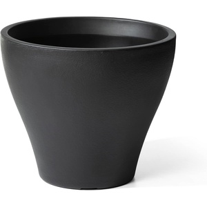 image:imageStep2 Fernway Round Planter Large Planters for Outdoor Plants Gardening and Flower Pot for Patio or Porch Efficient Drainage Durable Plastic Onyx Black 2PackOnyx Black