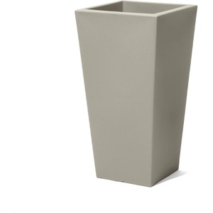 image:imageStep2 Tremont Tall Square Tapered Planter 28 in Resin Planter SelfWatering Dark CedarConcrete