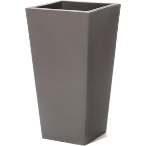 image:imageStep2 Tremont Tall Square Tapered Planter 28 in Resin Planter SelfWatering Dark CedarDark Cedar