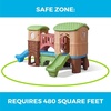 image:imageStep2 Clubhouse Climber Playset for Kids Jungle Gym with Elevated Playhouse Outdoor Backyard Playground Set Two Toddler Slides Ages 2 to 6 Years OldClimber
